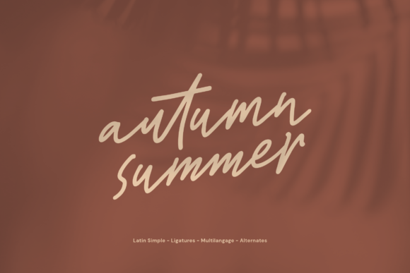Autumn Summer Font: Adding Personality to a Creative Portfolio Website