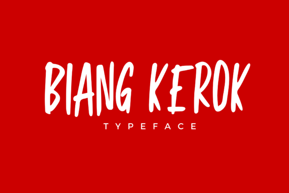 Biang Kerok Typeface: A Bold, Handwritten Font for Dynamic Web Design