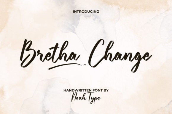 Bretha Change Font Review: Elegant Brush Script for Branding