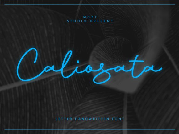 Caliosata: A Handwritten Font That Brings Warmth to Editorial Design
