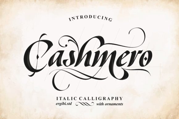 Cashmero: A Script Font That Elevates Your Brand with Elegance and Clarity