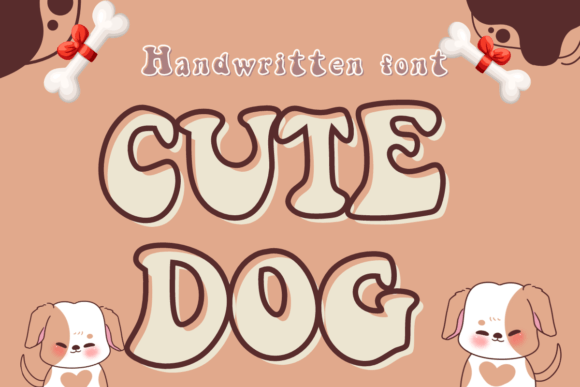 Cute Dog Font: Handwritten Charm for Editorial Design