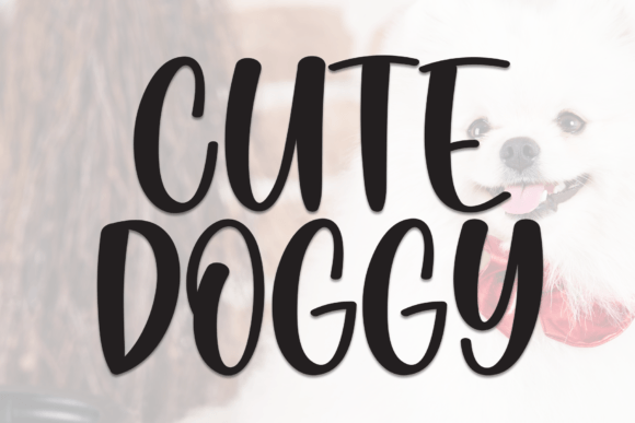 Cute Doggy Font: A Handwritten Typeface for Branding