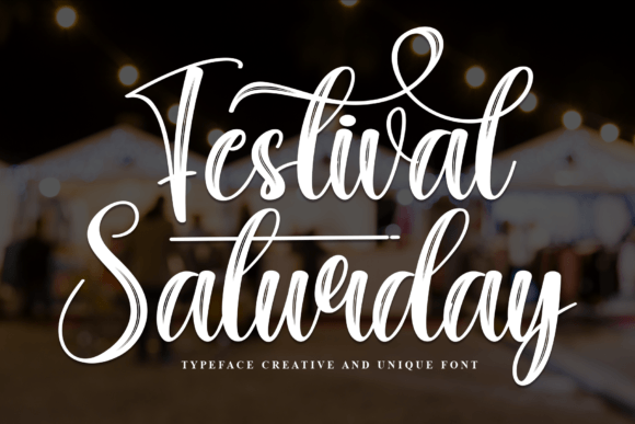 Festival Saturday: A Modern Handwritten Font for Elegant Web Design