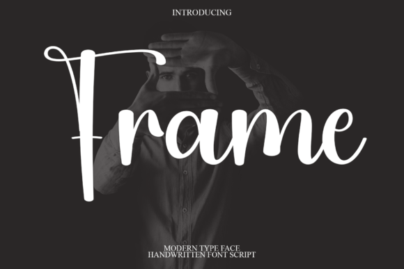 Frame Font: Elegant Script for Handmade Products