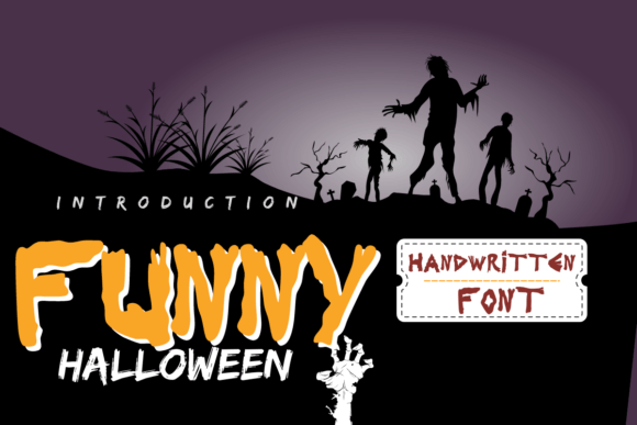 Funny Halloween: A Spooky Handwritten Font for Creative Digital Designs
