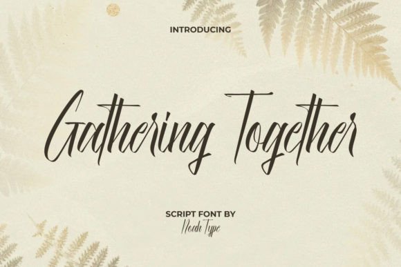 Gathering Together: A Luxurious Script Font for Elegant Editorial Design