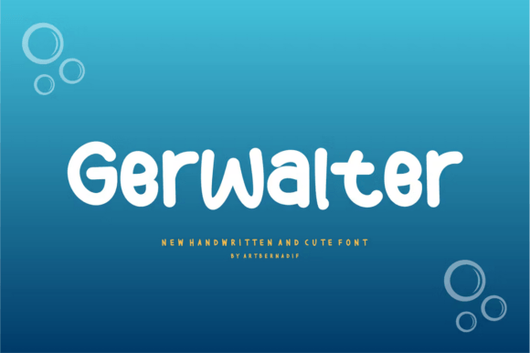 Gerwalter Font: Playful Handwritten Type for Digital Campaigns