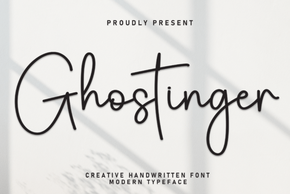Ghostinger: A Handwritten Font That Elevates Small Business Branding