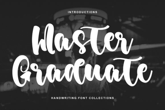 Master Graduate Font: Bold Typography for Crafters and Product Designers