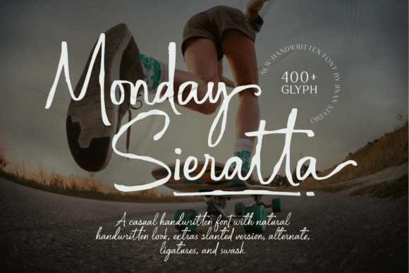 Monday Sieratta: A Handwritten Font That Breathes Life Into Editorial Design