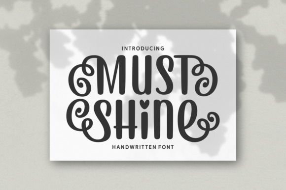 Must Shine Font: Elevating Editorial Design