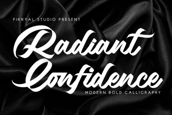 Radiant Confidence: A Bold Calligraphy Font for Elegant Editorial Design