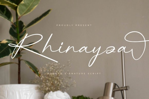 Rhinayza: A Modern Signature Script Font for Elegant Web Design