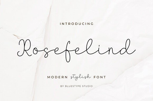 Rosefelind Font: Elevating Campaign Visuals with Modern Handwritten Elegance