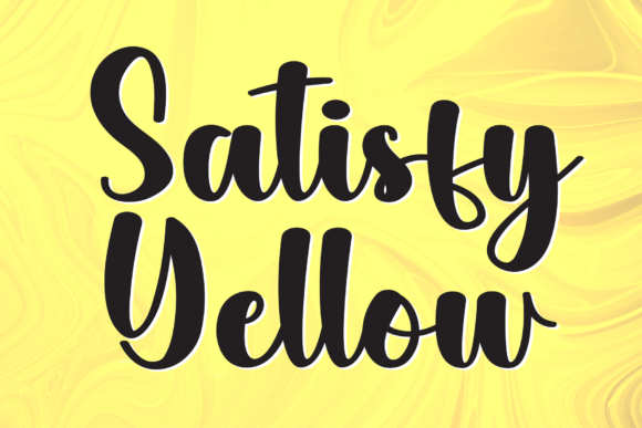 Satisfy Yellow: A Warm Handwritten Font for Thoughtful Editorial Design