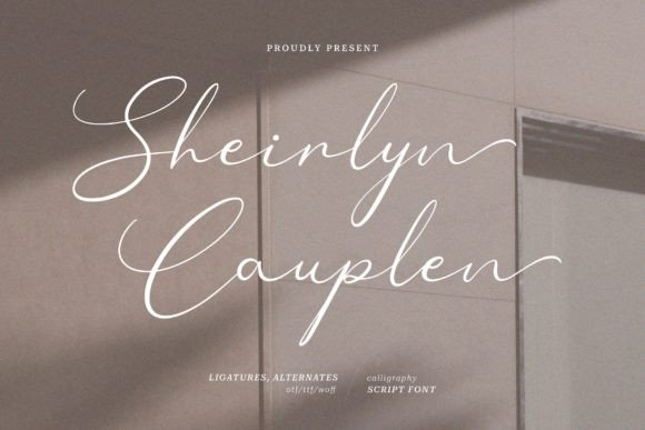 Sheirlyn Cauplen Font for Elegant Editorial Design
