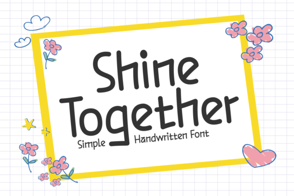 Shine Together Font: Handwritten Charm for Makers