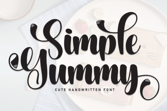 Simple Yummy Font: Elegant Script for Makers