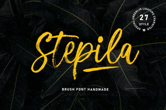 Stepila: The Elegant Script Font Crafters and Sellers Will Love