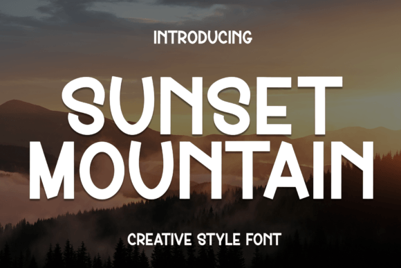 Sunset Mountain Font: A Handwritten Typeface for Branding