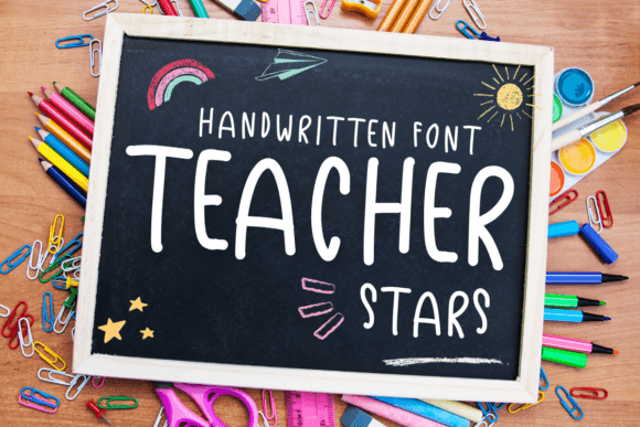 Teacher Stars Font: Adding Handwritten Warmth to Editorial Design