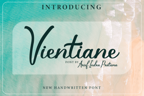 Vientiane Font: Elegant Script for Handmade Products