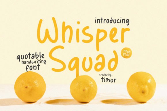 Whisper Squad Font: Adding Editorial Charm