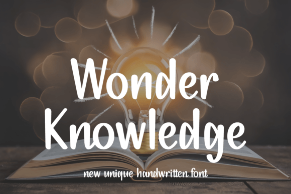Wonder Knowledge Font for Editorial Design